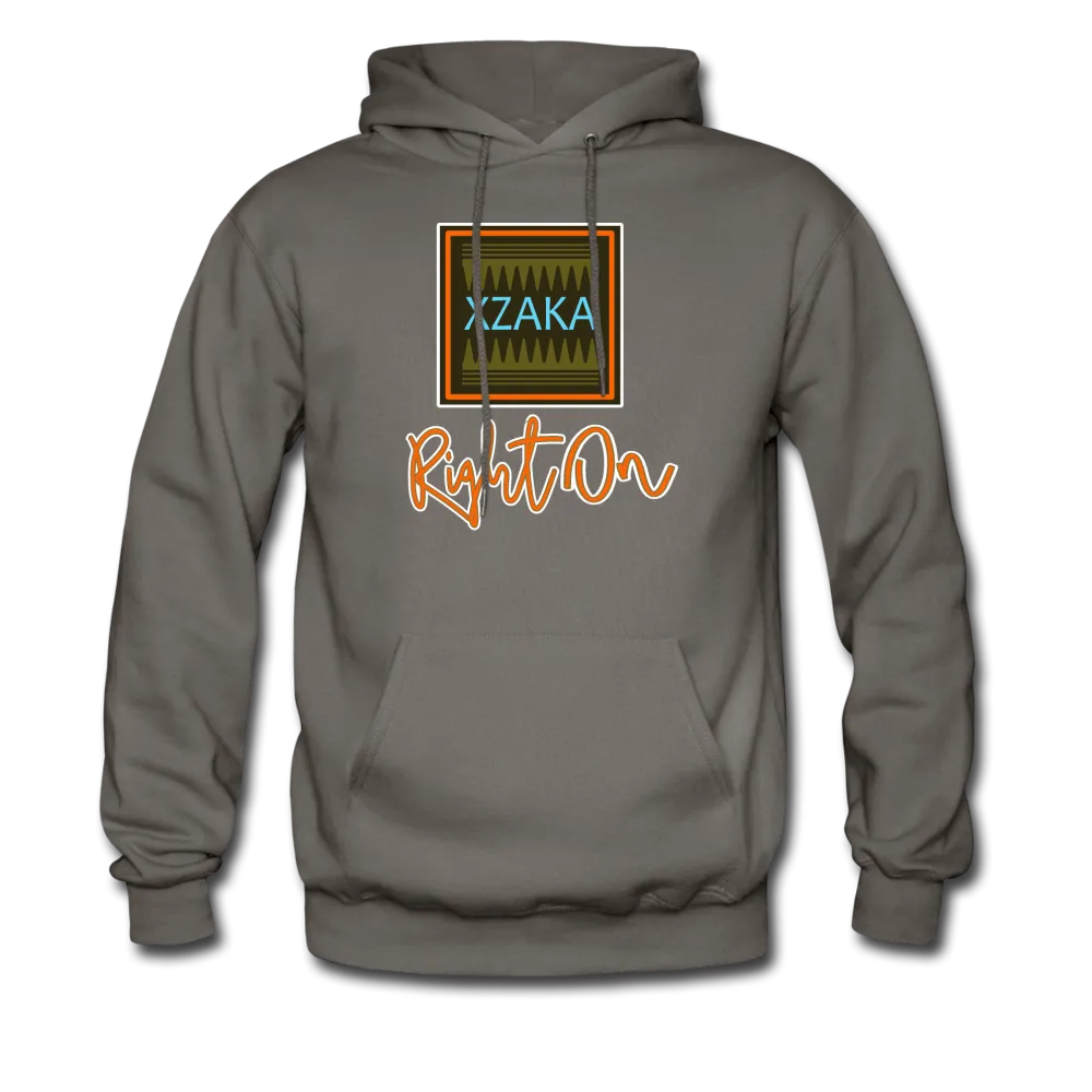 XZAKA - Men "Right On" Motivational Hoodie - BLK