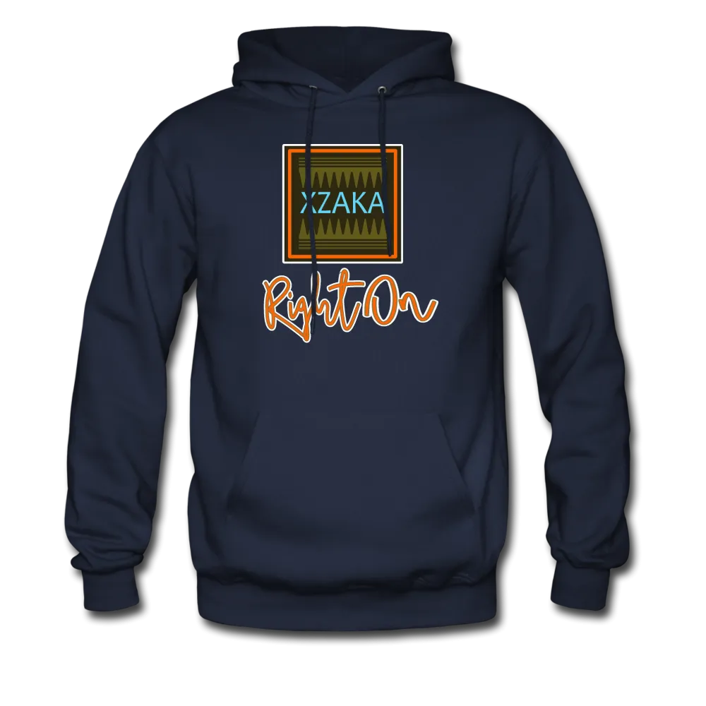 XZAKA - Men "Right On" Motivational Hoodie - BLK