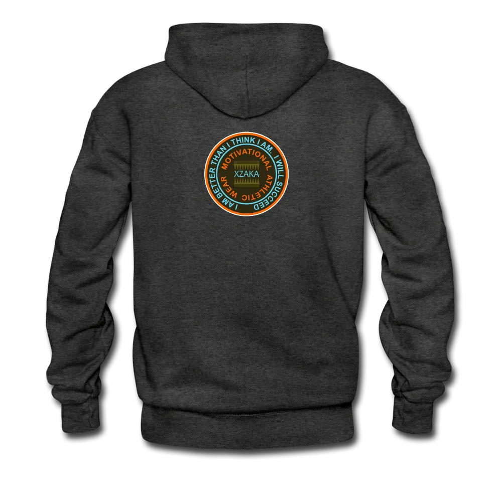 XZAKA - Men "Right On" Motivational Hoodie - BLK