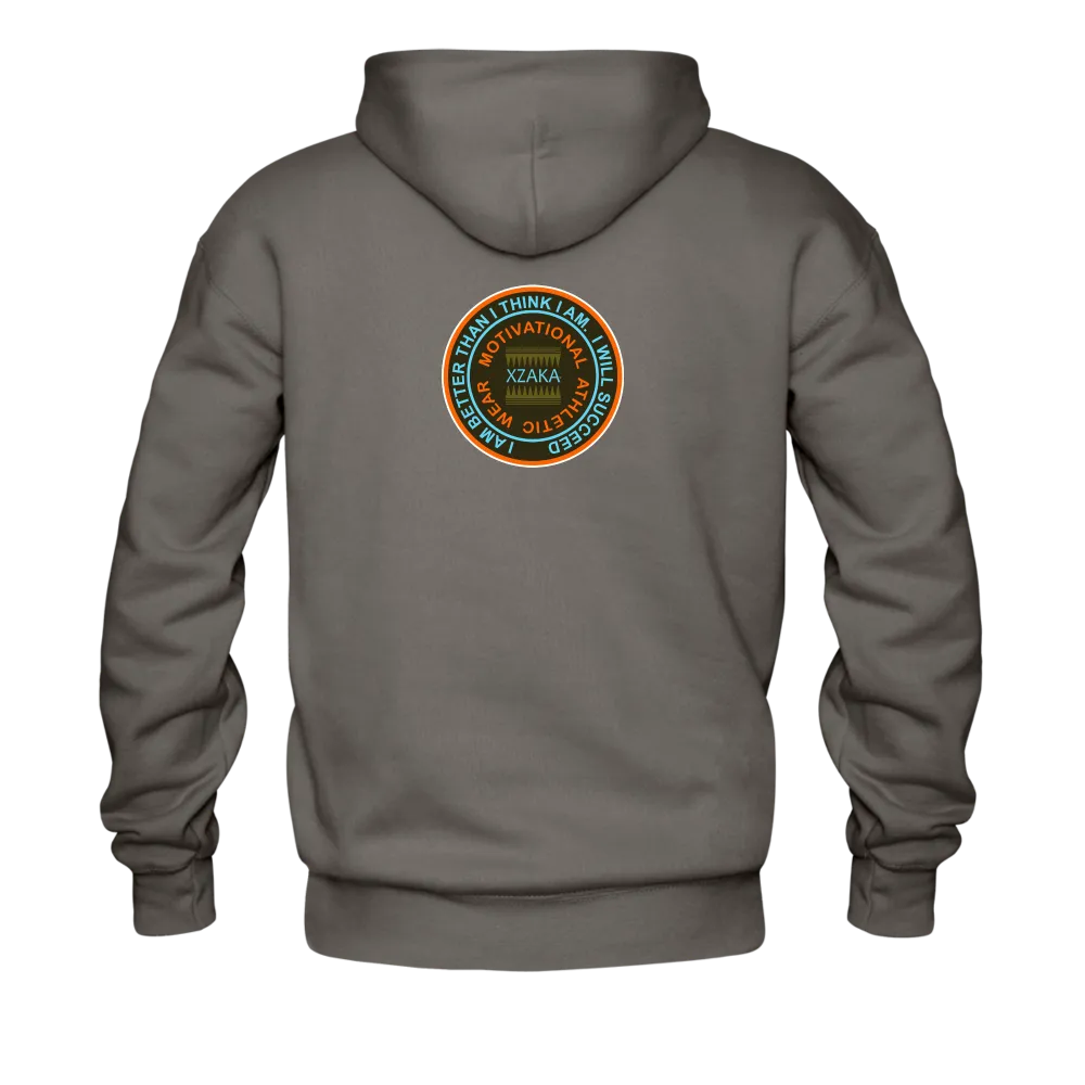 XZAKA - Men "Right On" Motivational Hoodie - BLK