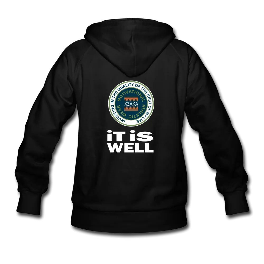 XZAKA Women "It Is Well" Motivational Hoodie - W1253