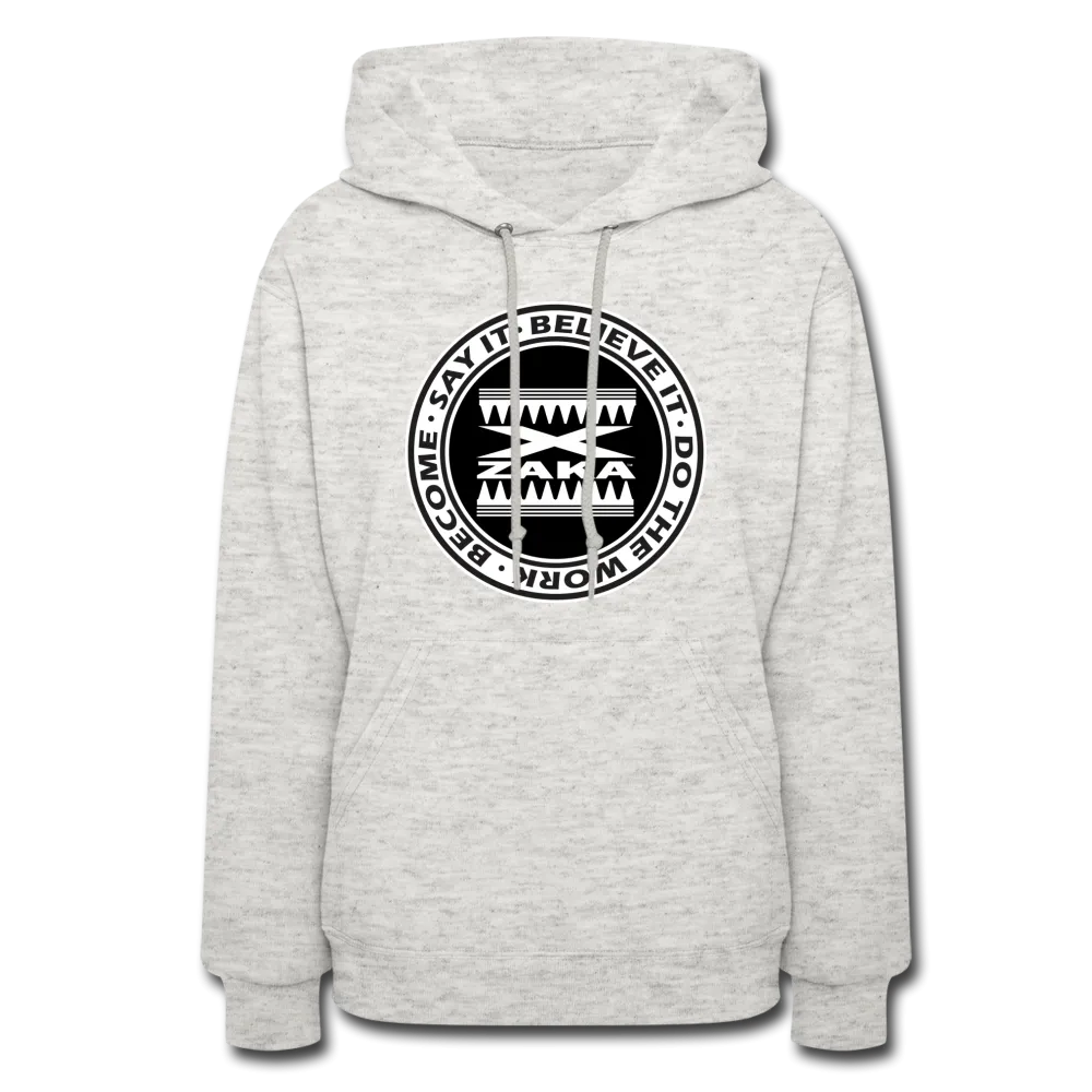 XZAKA - Women "Say it-Believe it" Motivational Hoodie -W5031