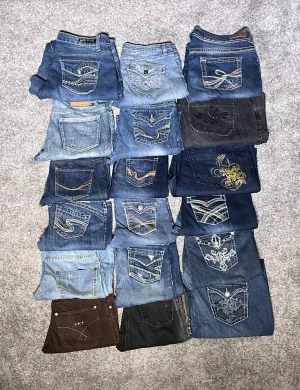 Y2K Jeans for women, 19 pcs