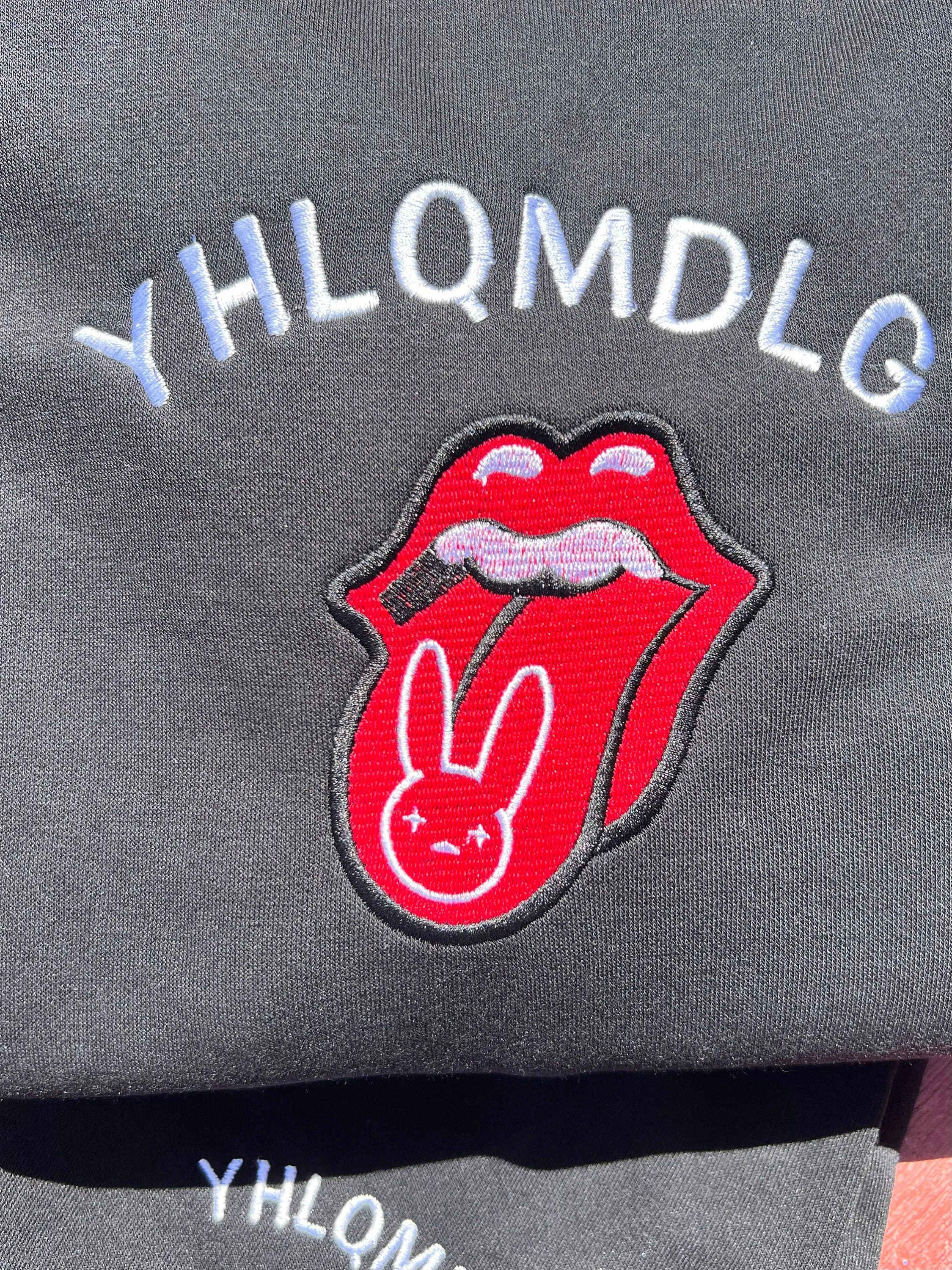 YALQMDLG Sweatshirt | Bad Bunny Yonagumi Embroidered Sweatshirts