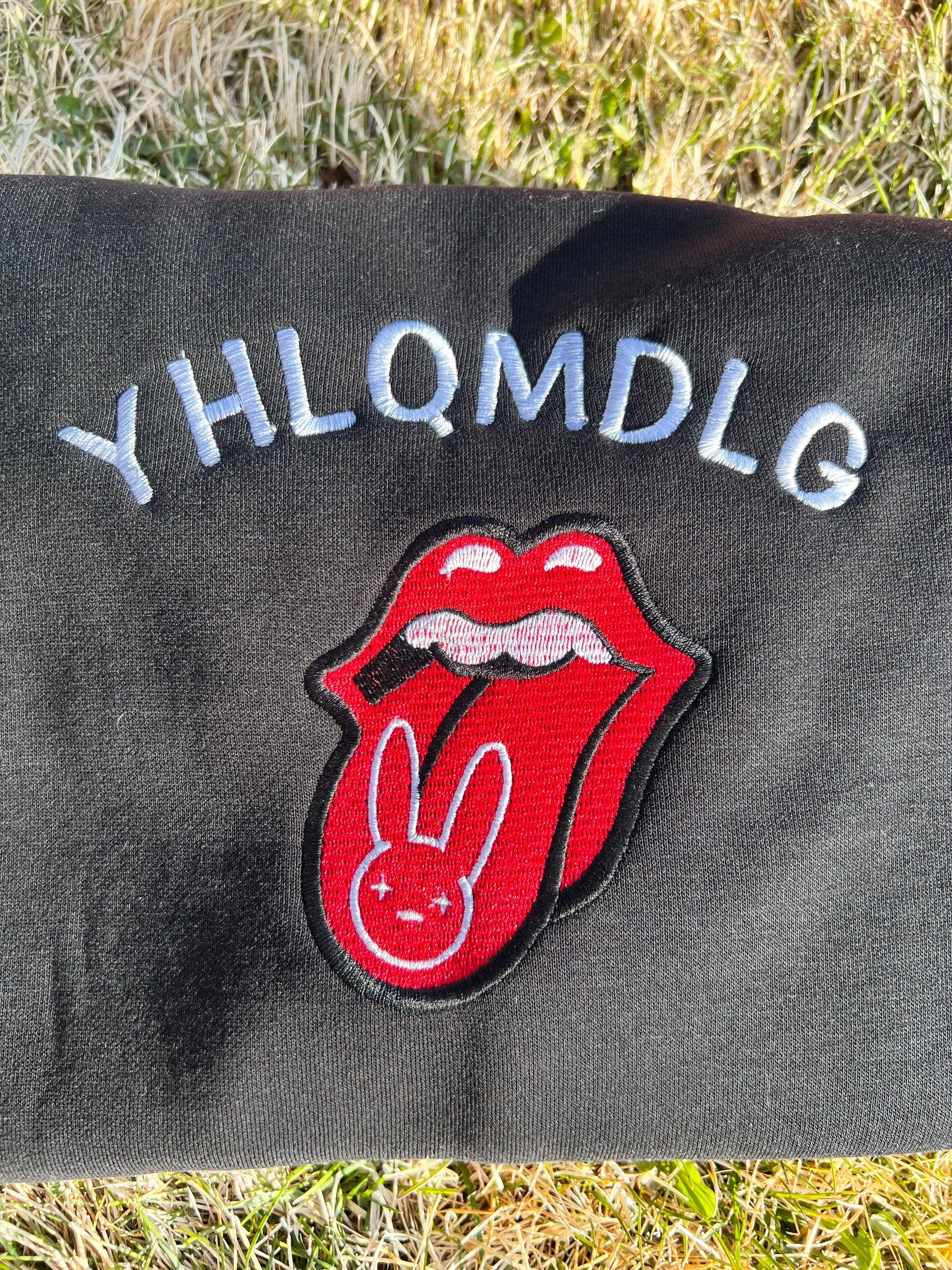YALQMDLG Sweatshirt | Bad Bunny Yonagumi Embroidered Sweatshirts