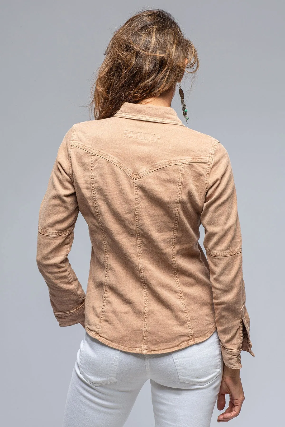 Yarmony Linen Cotton Denim Shirt In Canella