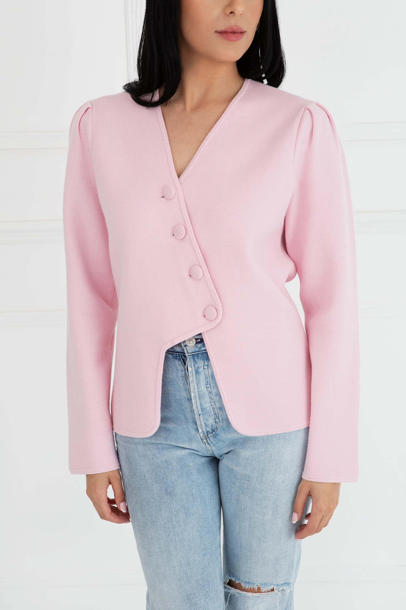 "The Clara" - Wave Cardigan (Pink) HighDurabilityWeave Everyday Look