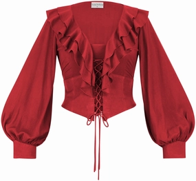 Ventilation Panel Relaxed Crew Neck Opening Bonny Limited Edition Poppy Red