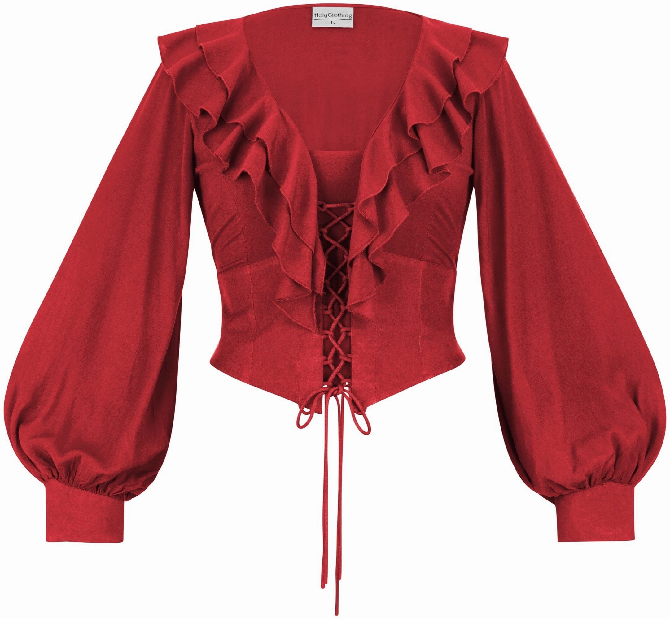 Ventilation Panel Relaxed Crew Neck Opening Bonny Limited Edition Poppy Red