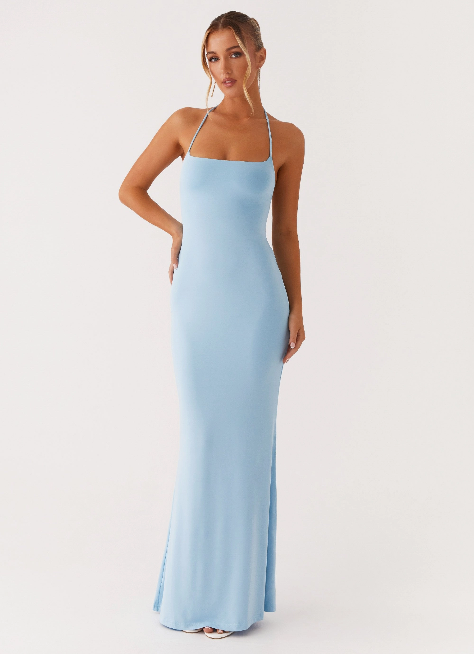 Talk About Us Maxi Dress - Blue Urban appeal Casual Mode