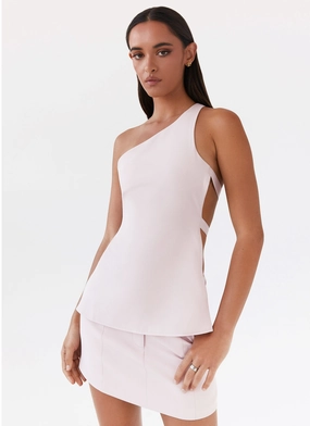 Zeina Suiting Mini Skirt - Pink Classic Appeal light colors