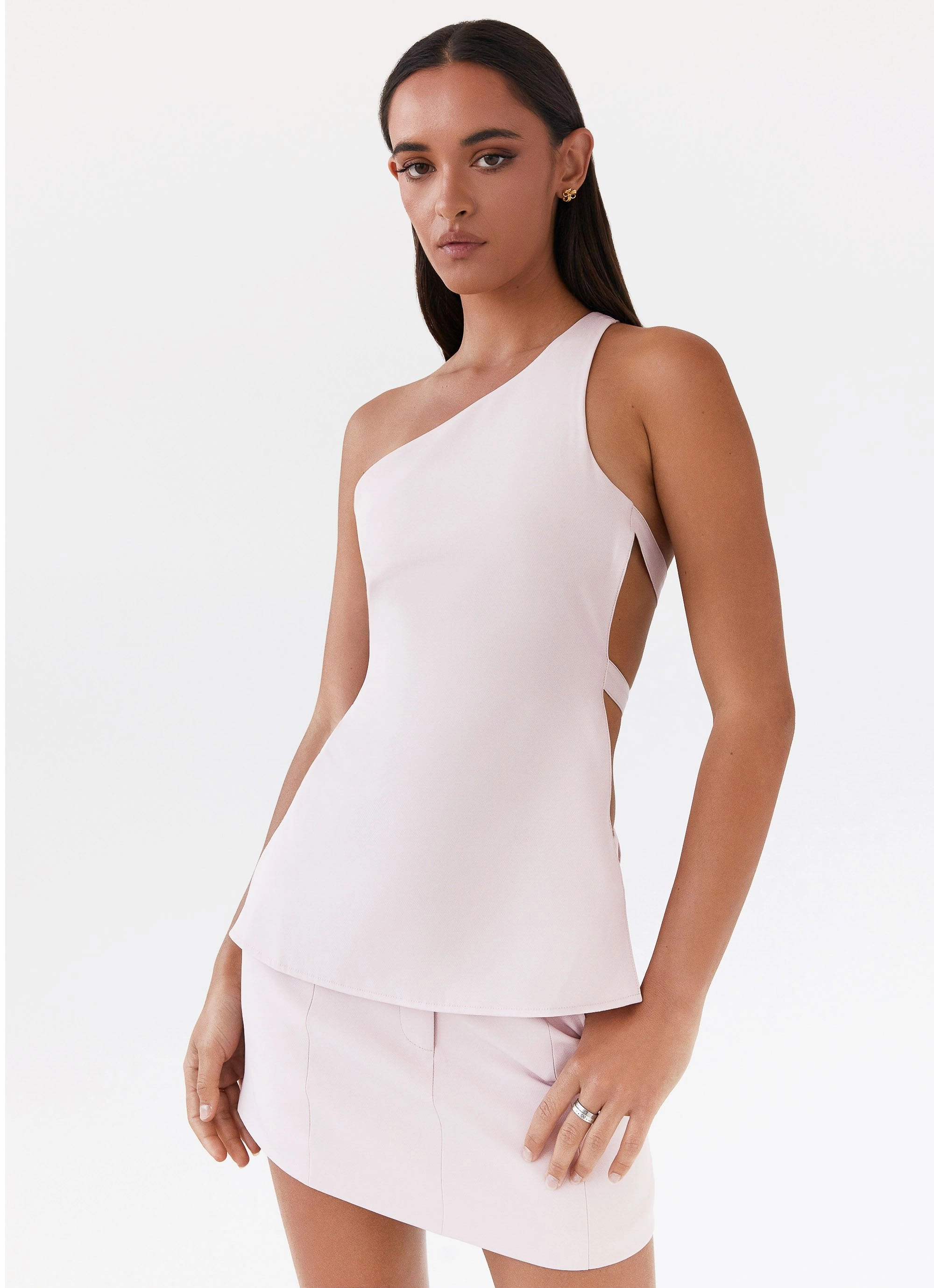 Zeina Suiting Mini Skirt - Pink Classic Appeal light colors