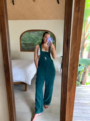 Zion Cotton Corduroy Overalls - Green Natural Dye