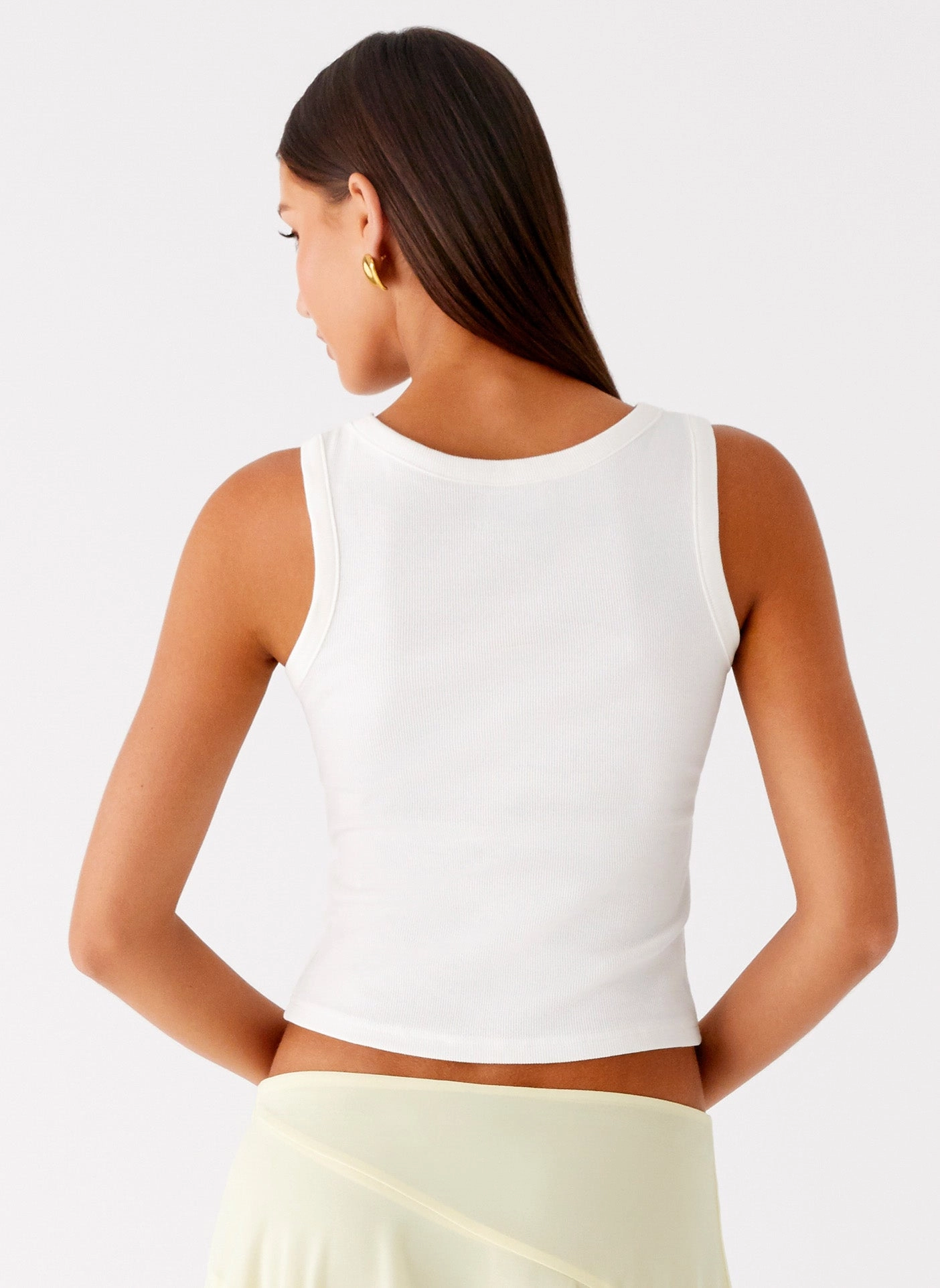 Carmela Tank Top - White FoldableFeature