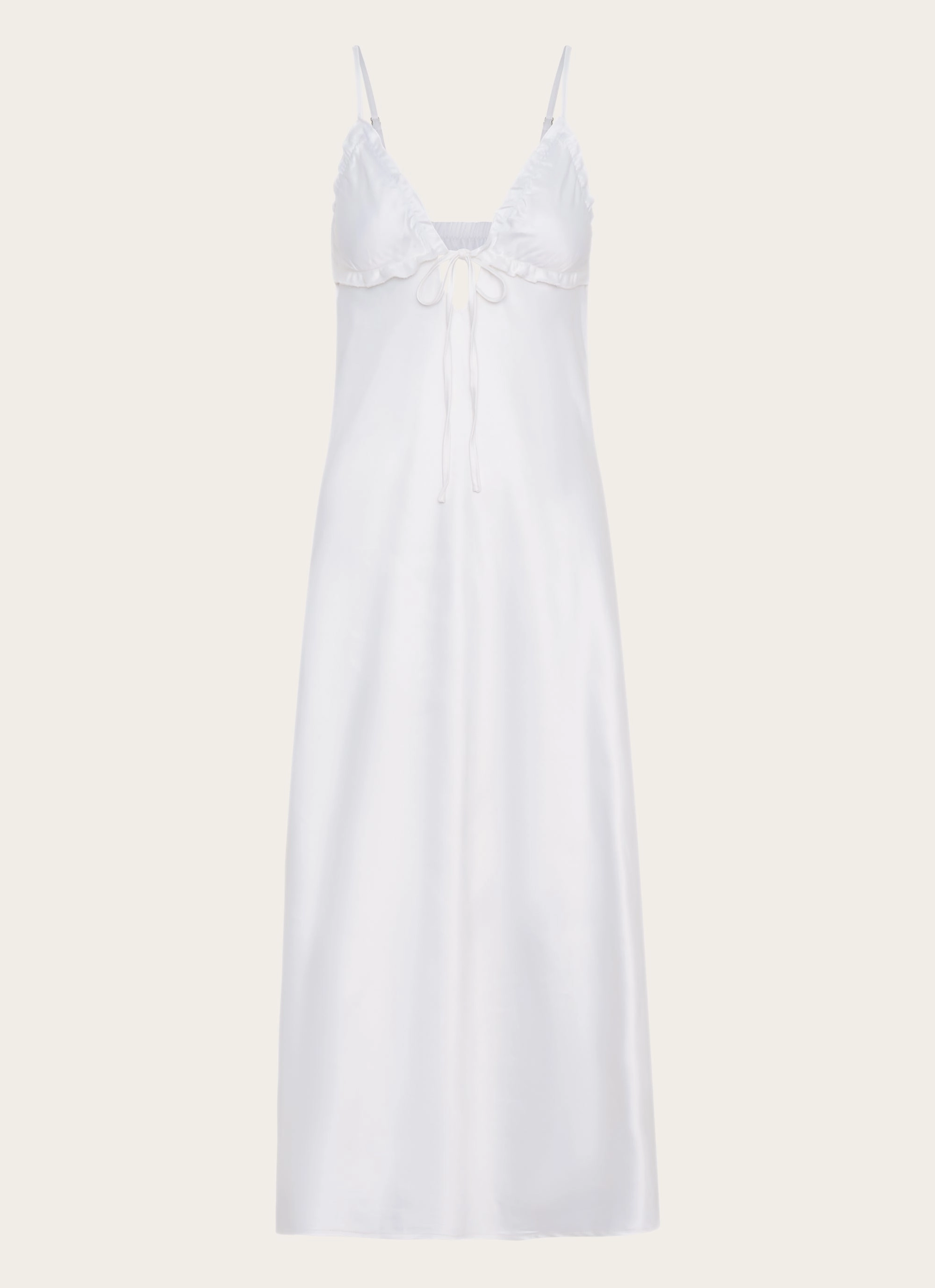 Light Elegance Monochrome Mood Take Note Midi Dress - White