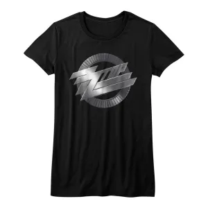 ZZ Top Metal Logo Women's T-Shirt