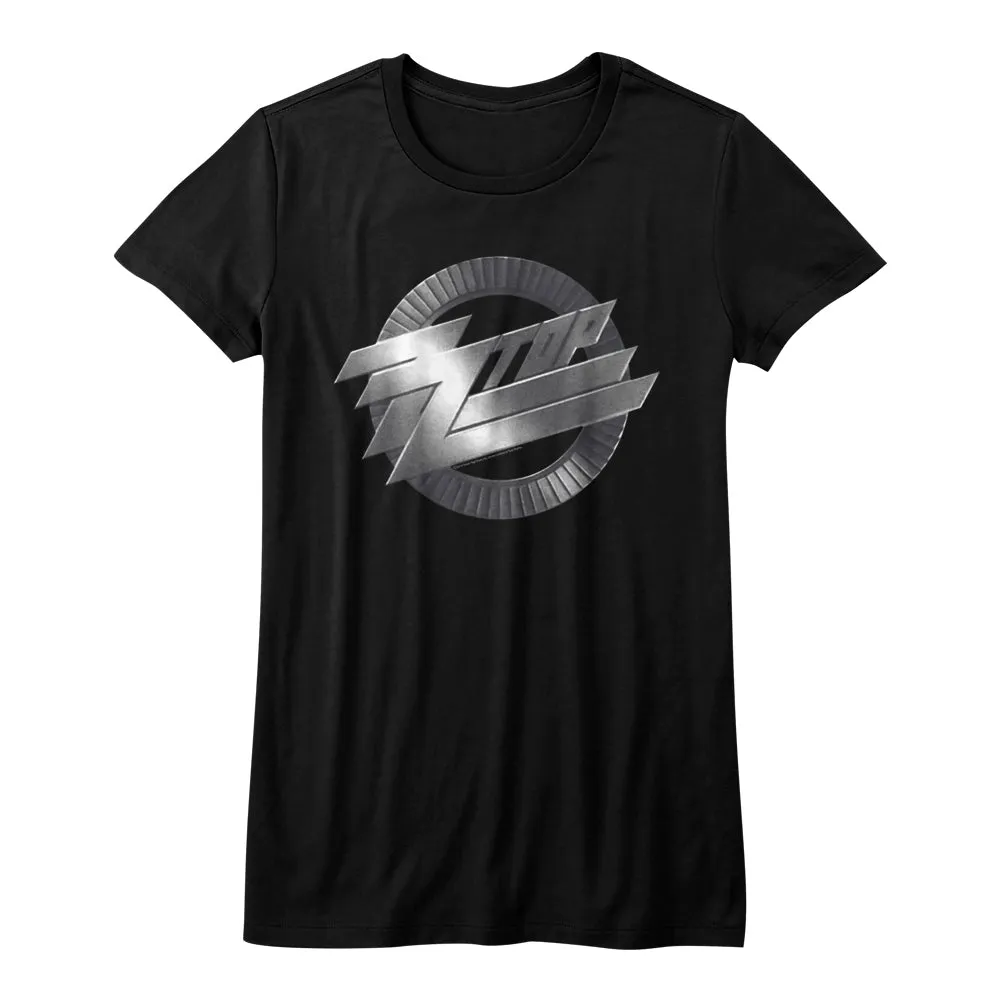ZZ Top Metal Logo Women's T-Shirt